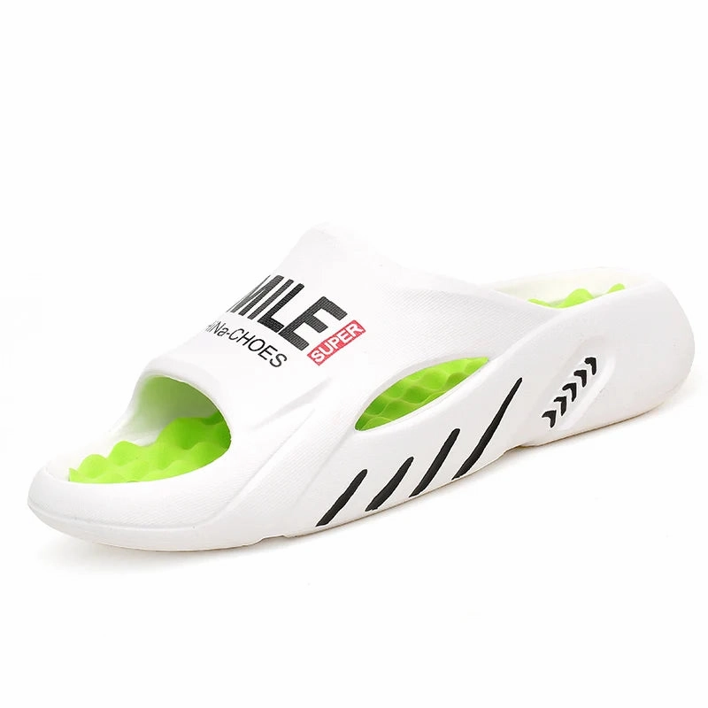 Bros Slippers Men Massage Slippers Slides Indoor Outdoor Sandals Beach Casual Shoes Comfortable Sole Men's Slippers