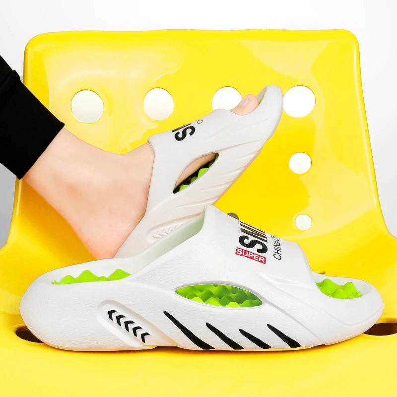 Project Cloud Slippers Men Massage Slippers Slides Indoor Outdoor Sandals Beach Casual Shoes Comfortable Sole Men's Slippers