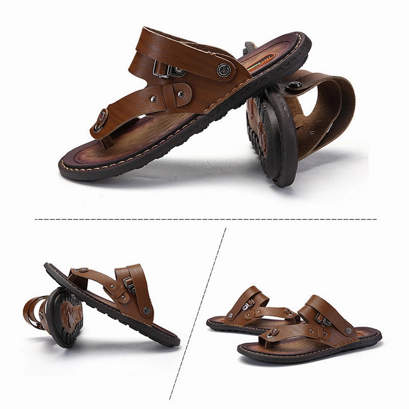 Dupe Sandals Men New Fashion Beach Non-slip Flip Flops