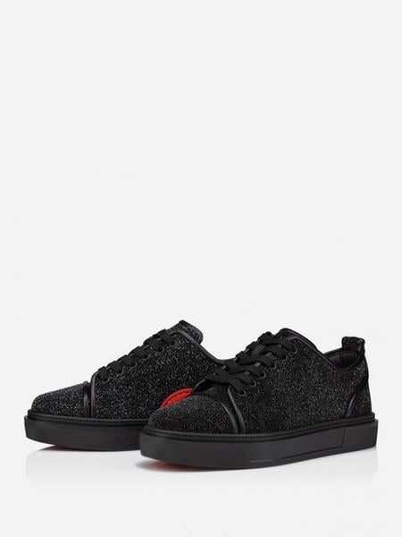 Men's Black PU Leather Round Toe Low Top Glitter Lace Up Basketball Prom Shoes Best Casual Shoes Under 200