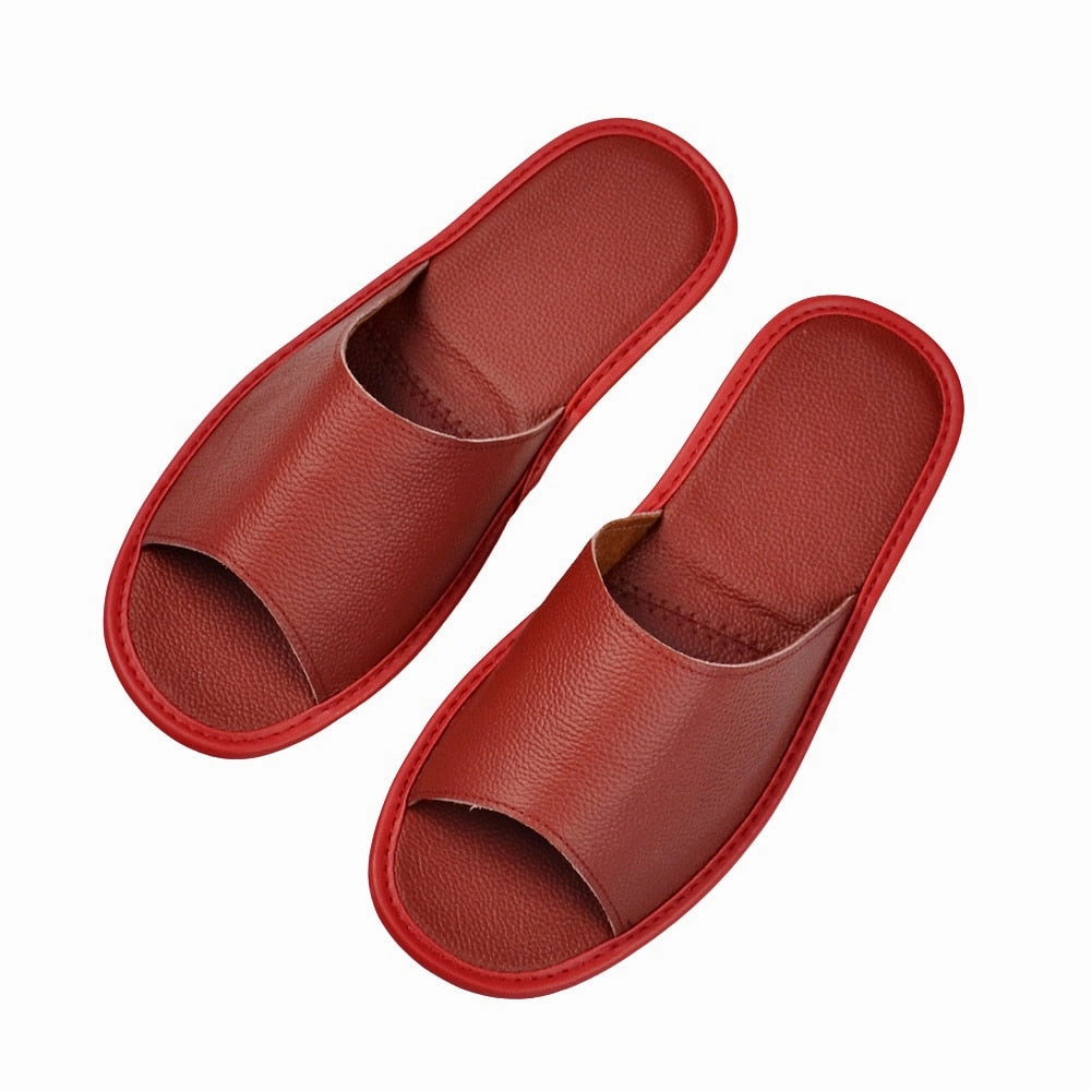 Ballet Slippers Coloring Pages Men's Indoor Genuine Leather Slipper Sandals