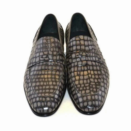 Men's penny loafers Retro slip on casual workwear dress shoes Wedding Loafers