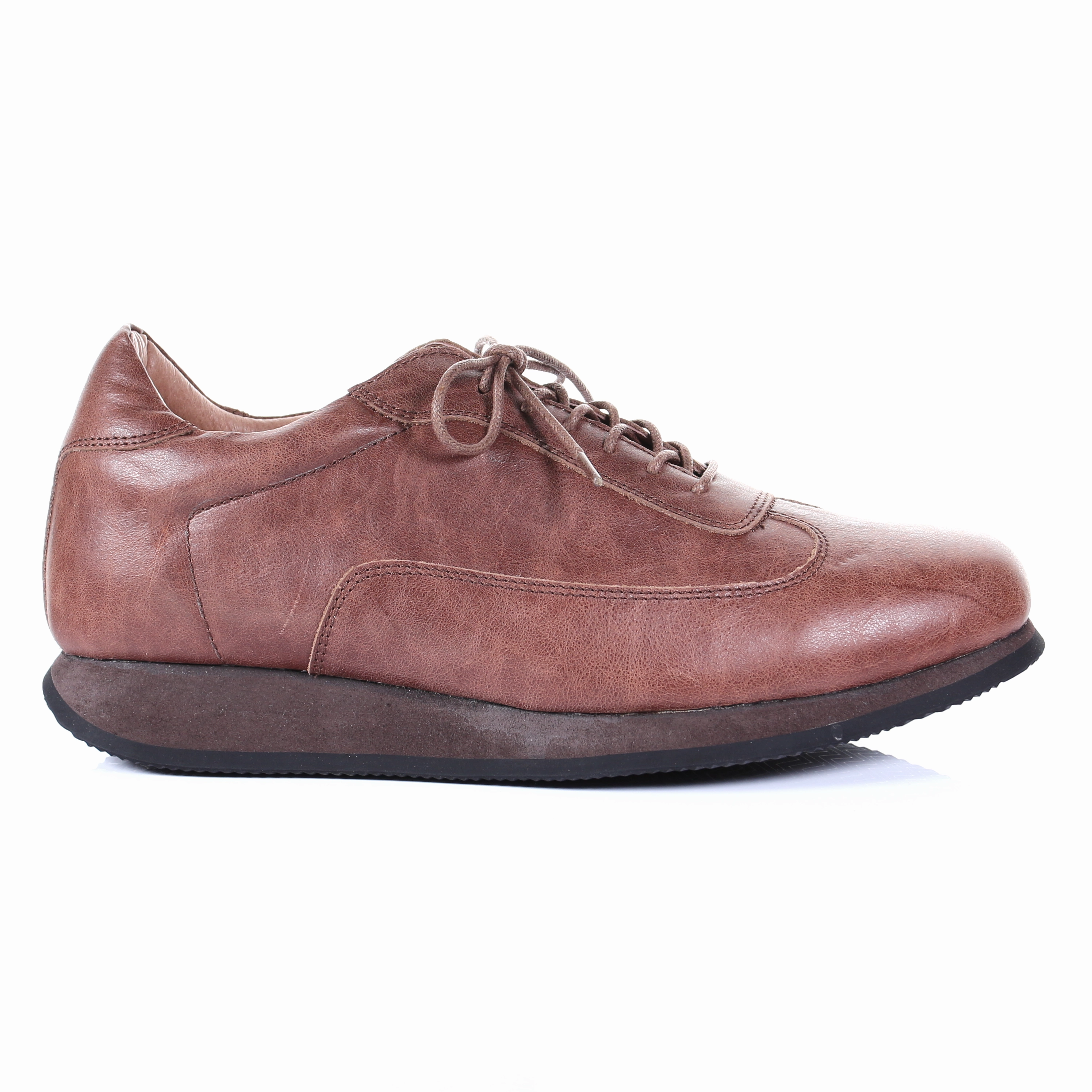 Men's Style Lace Up Leather Casual Shoes (Dark Brown) Falls Creek Casual Shoes