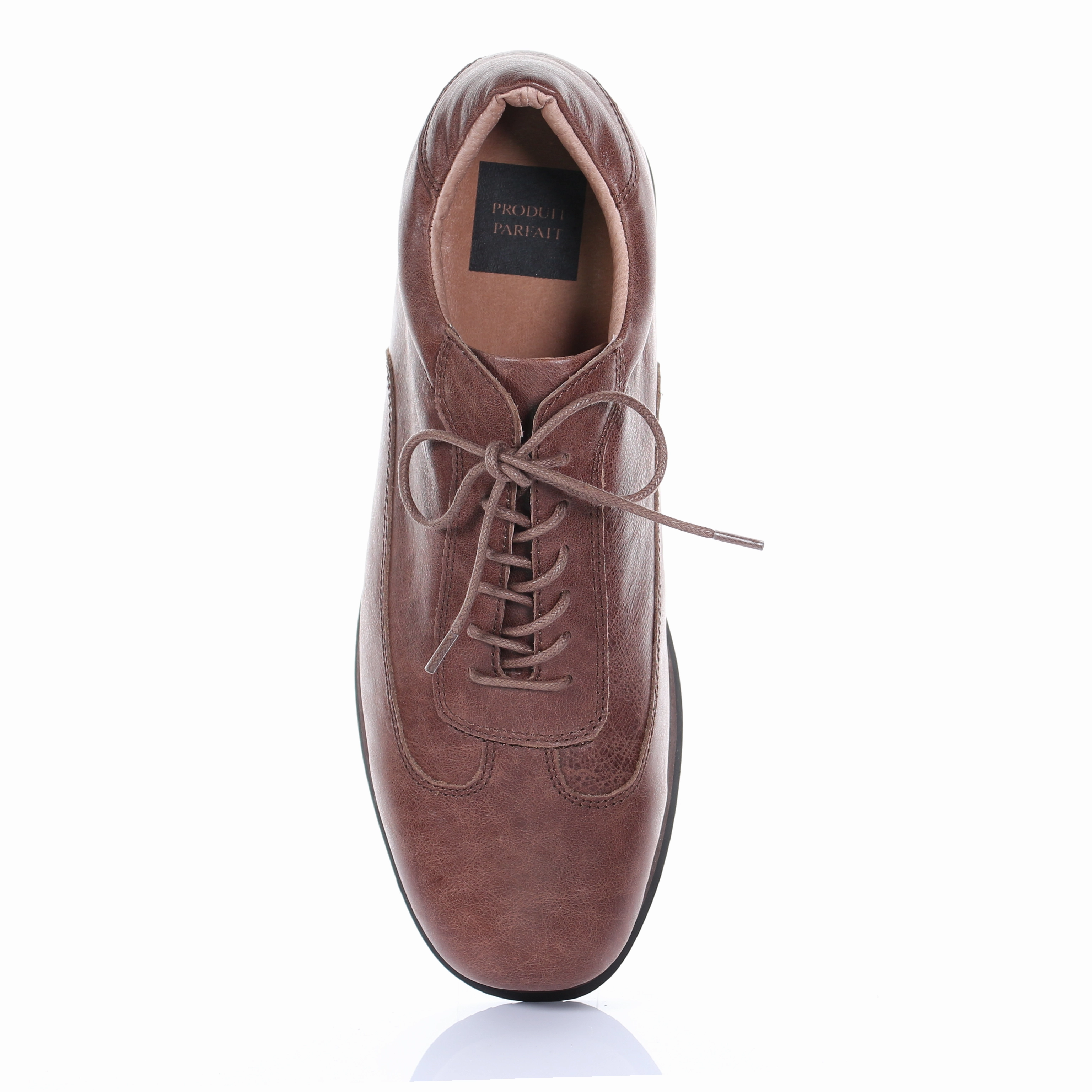 Casual Shoes For Wedding Men's Style Lace Up Leather Casual Shoes (Dark Brown)