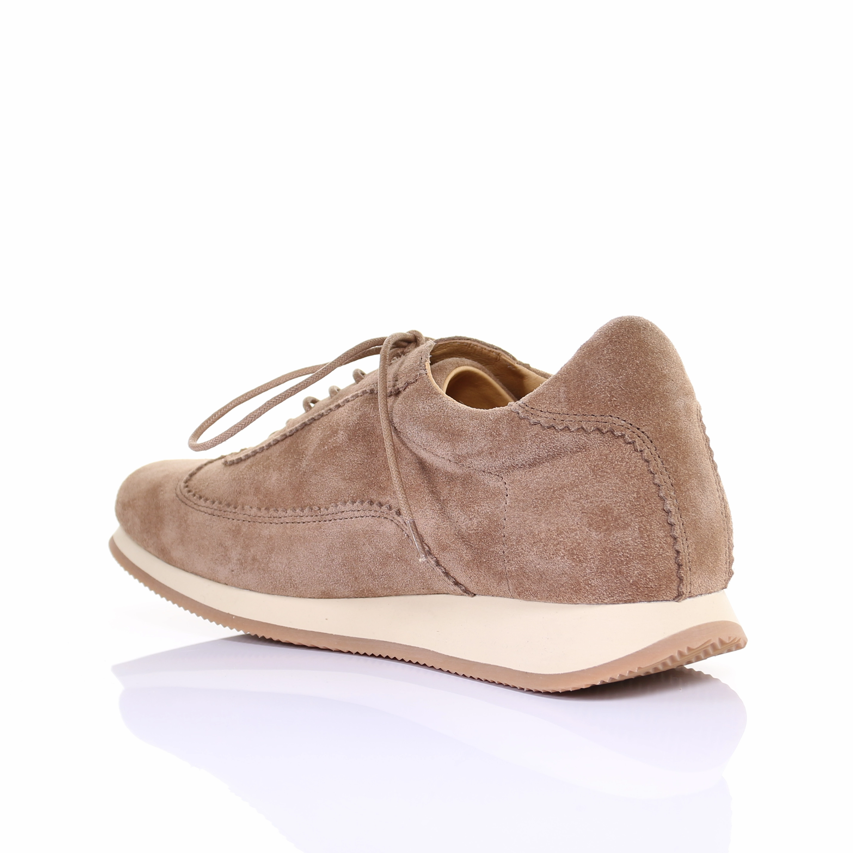 Retro Low Alt Casual Shoes Men's Style Lace Up Suede Leather Casual Shoes (Beige)