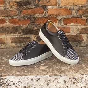 Men's Trainers Wide Plus Size Black 3780 Casual Flat Dress Shoes