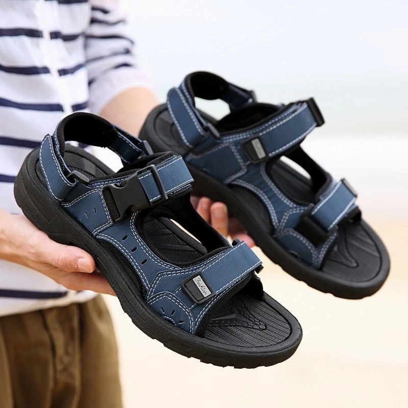 Men Sandals Summer Shoes Flat Non-slip Outdoor Men Beach Sandals Man Sport Sandals Sandals With Back Strap