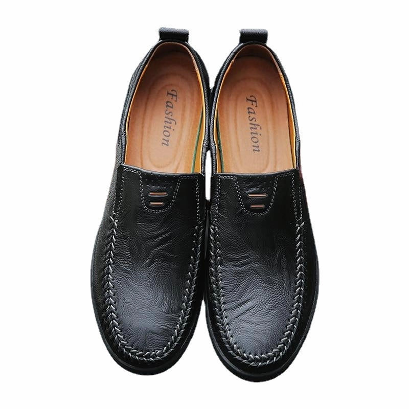 Men Shoes Genuine leather Comfortable Men Casual Shoes Ukrainian Casual Cafe