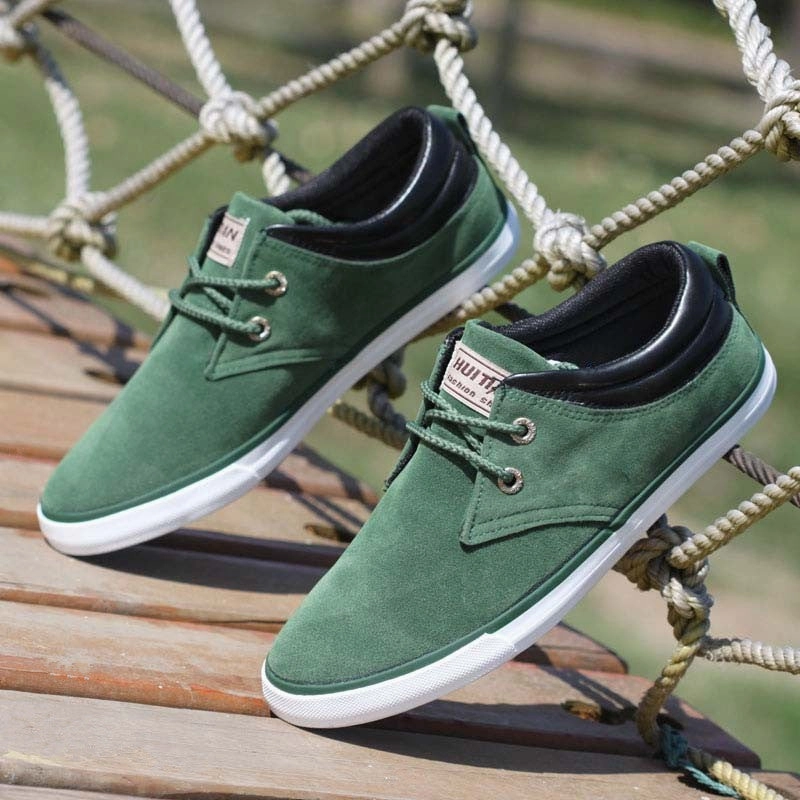 Men Shoes Lace Up Men Canvas Shoes Male Casual Shoes For Men Trainers Black Samoa Casual Shoes