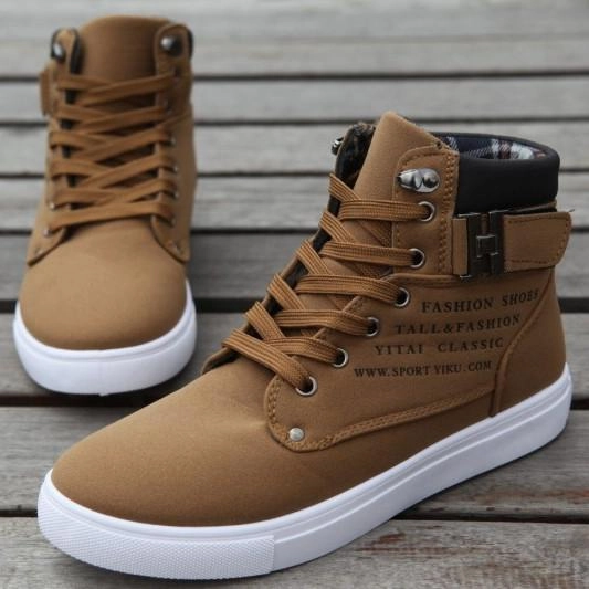 Park Sneakers Mens Casual Daily High Top Ankle Faux Leather Boots