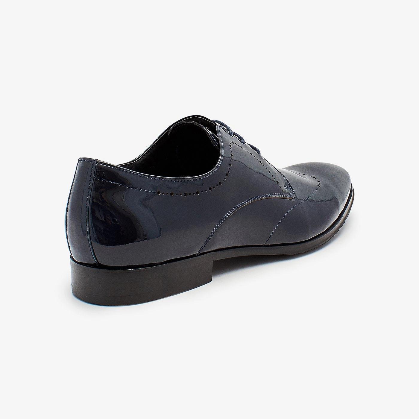 Mens Leather Derby Formal Shoes Thick Loafers