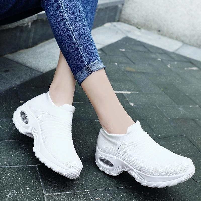 Merino Sneakers Mesh slip on sneakers for women comfort shoes for walking air cushion