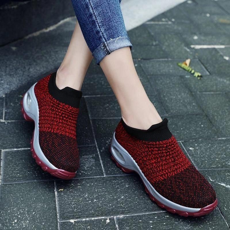 Best Lifting Sneakers Mesh slip on sneakers for women comfort shoes for walking air cushion