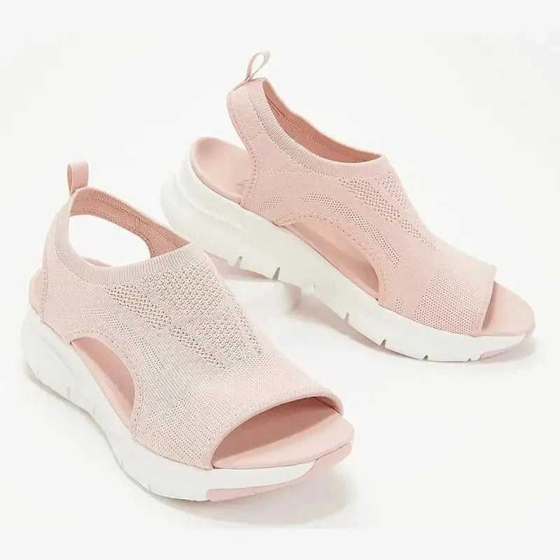 Sale Sandals Mesh Women Sandals Female Summer Shoes 2025 Classic Breathable Slip on Sport Sandals Open Toe Platform Shoes Zapatillas De Mujer