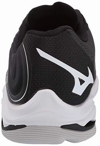Mizuno Women's Wave Lightning Z6 Volleyball Shoe, Blacksilver, 8 B US Best Wide Running Shoe