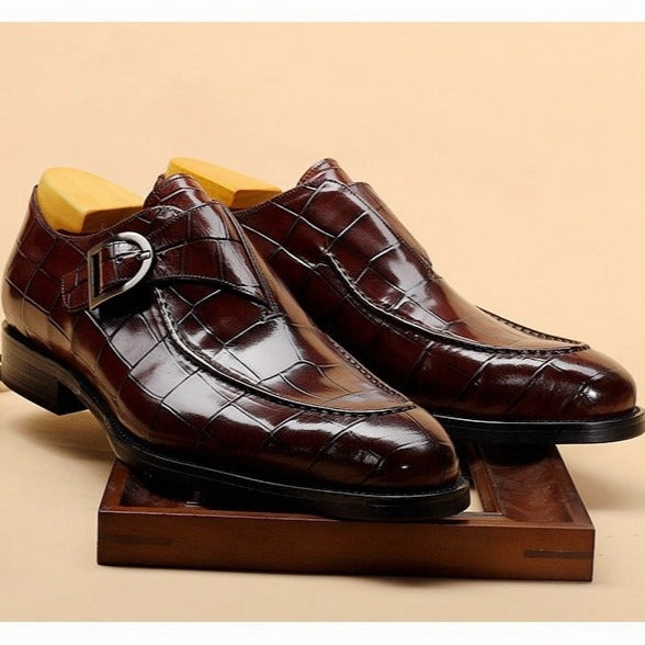 Loafers With Pants Men's strap loafers Classic business formal dress shoes