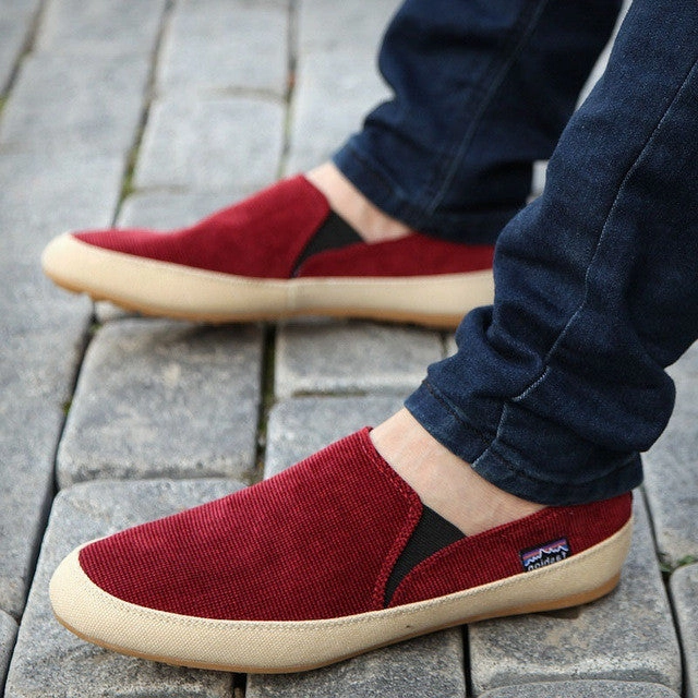 Men's Summer  Breathable Loafers Canvas Shoes Casual House Shoes
