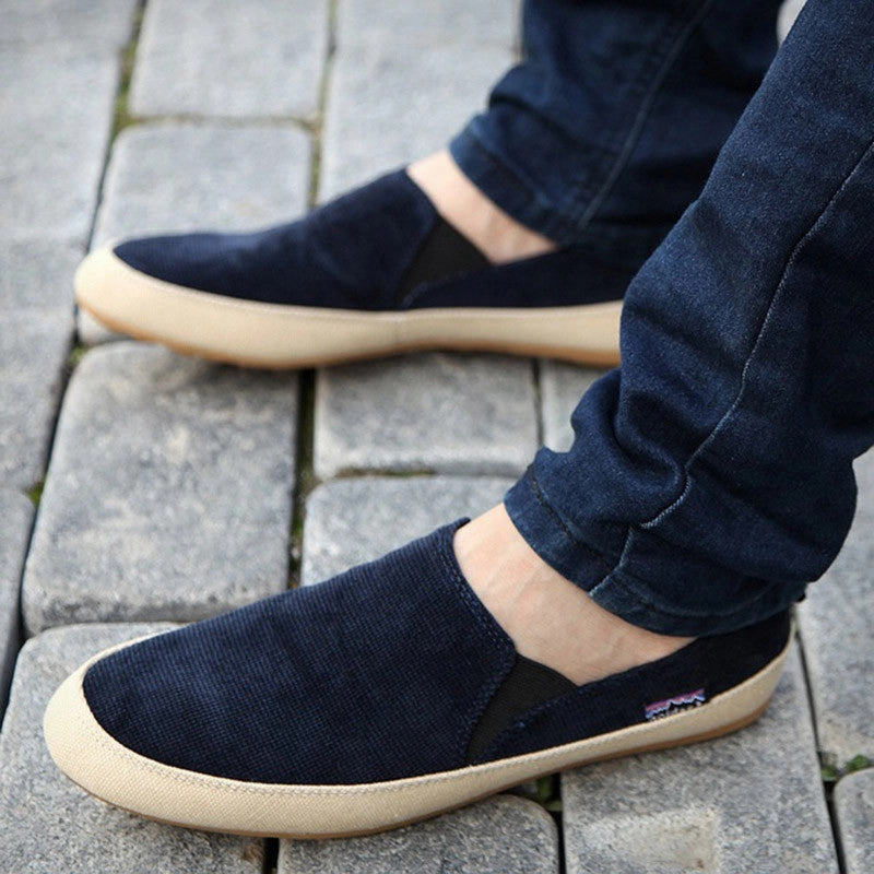 Men's Summer  Breathable Loafers Canvas Shoes Size 15 Casual Shoes