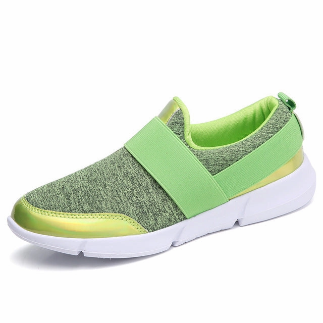 PINSEN Brand Women Casual loafers Breathable Summer Flat Shoes Woman Slip on Casual Shoes New Zapatillas Flats Shoes Size 35-42 Loafers With Leggings