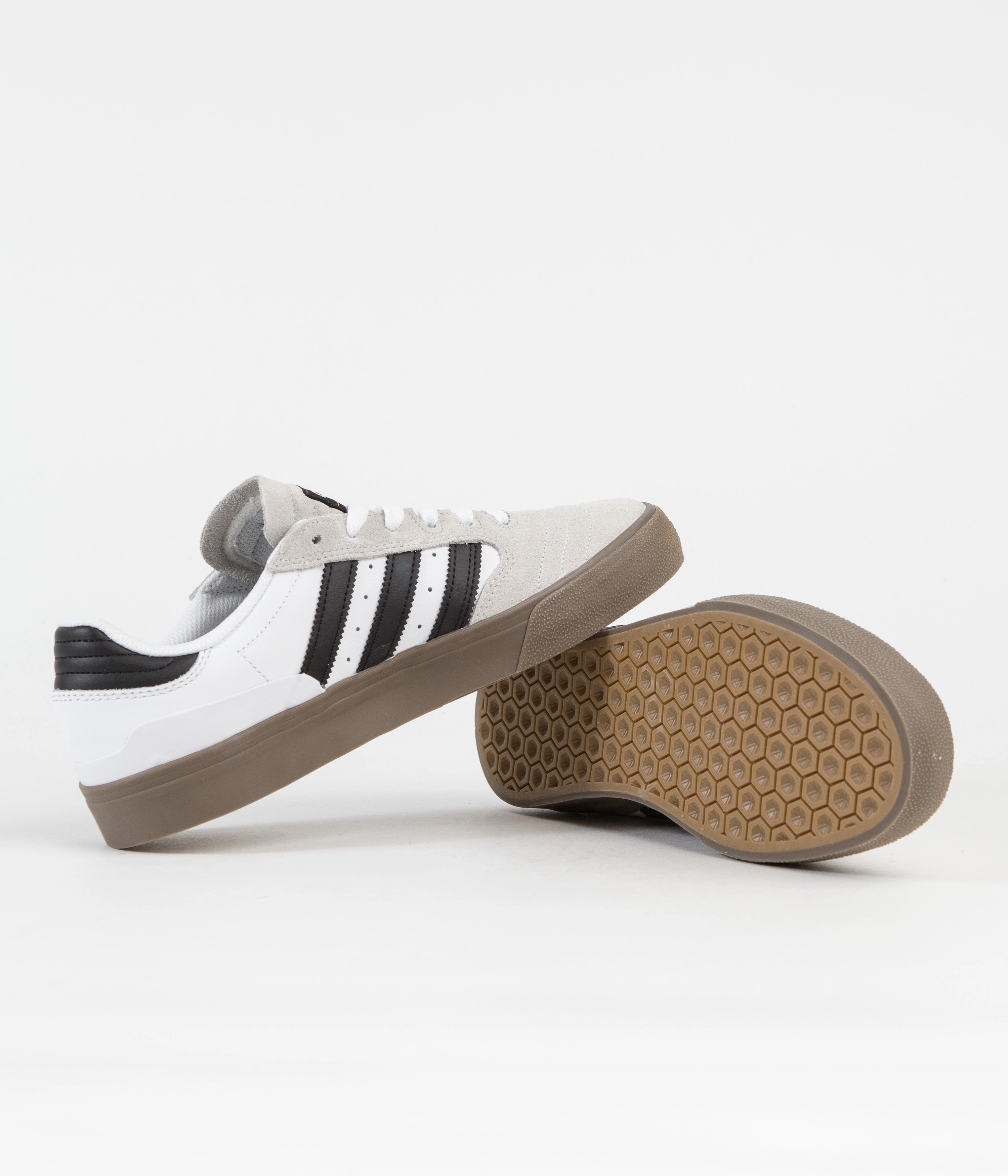 Adidas Busenitz Vulc II Shoes - FTWR White / Core Black / Gold Metallic Adidas Originals Campus Casual Shoes