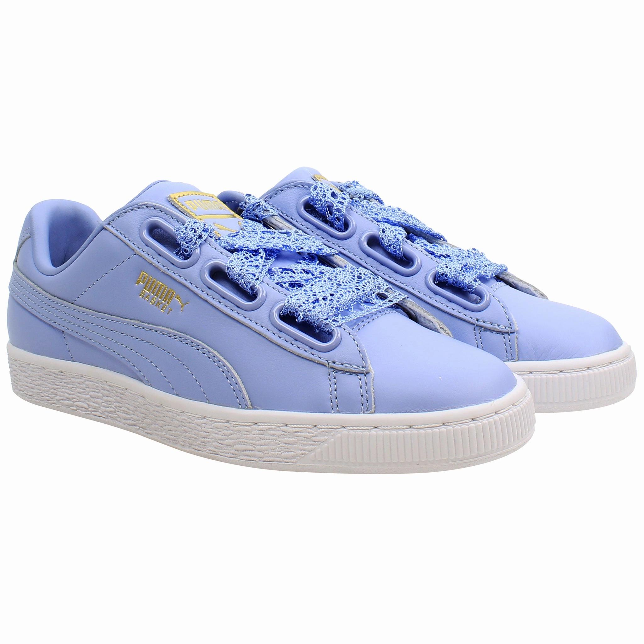 Puma Basket Heart Crochet Womens Lavender Trainers Compare Asics Shoes
