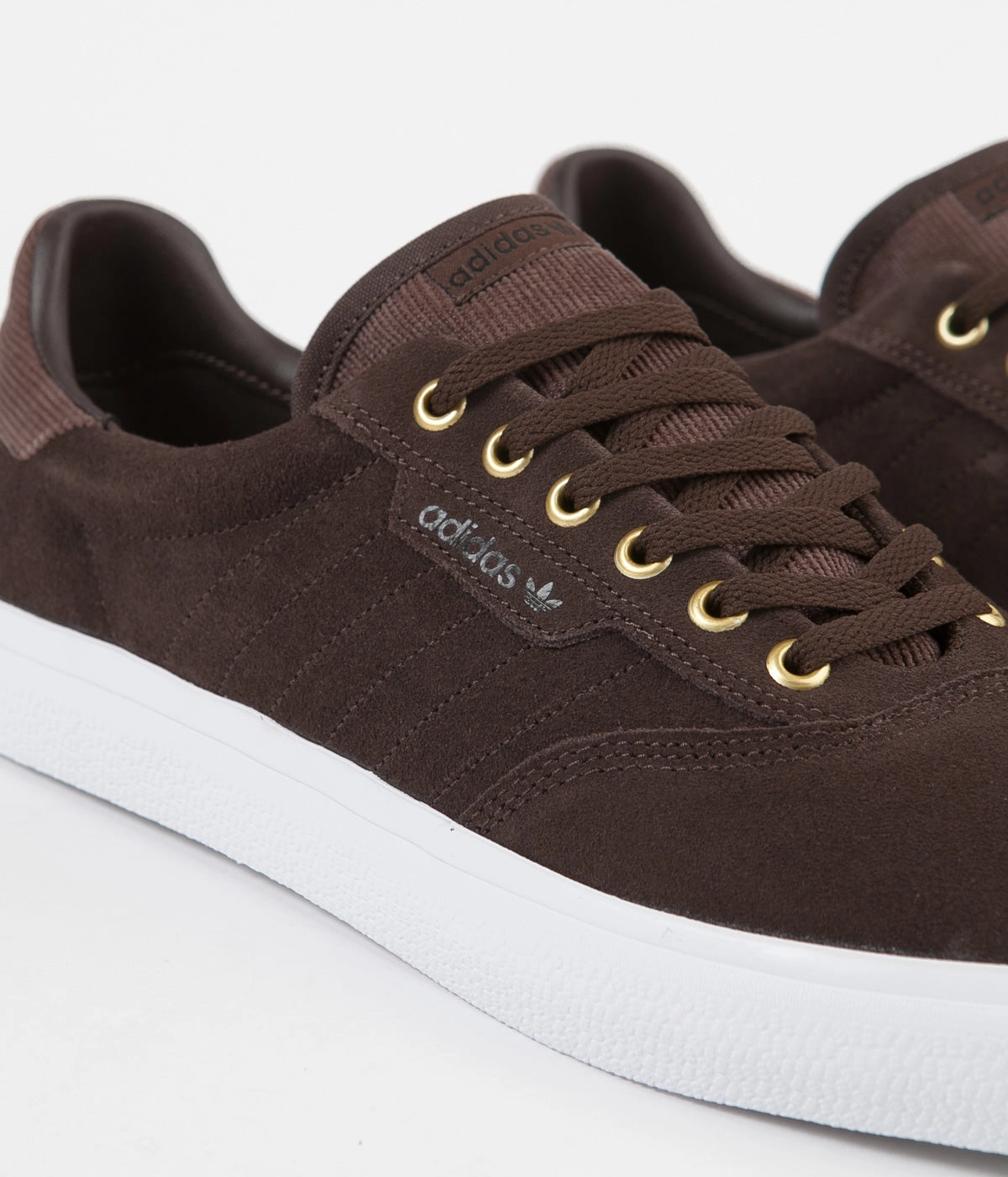 Adidas 3MC Shoes - Brown / White / Gold Metallic Adidas Cheerleading Shoes