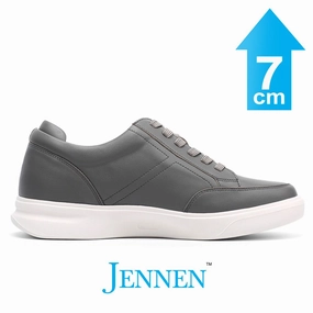 Mr. Federer 7cm | 2.8 inches Dark Grey Height Increasing Casual Shoes Best Sneakers For Skateboarding