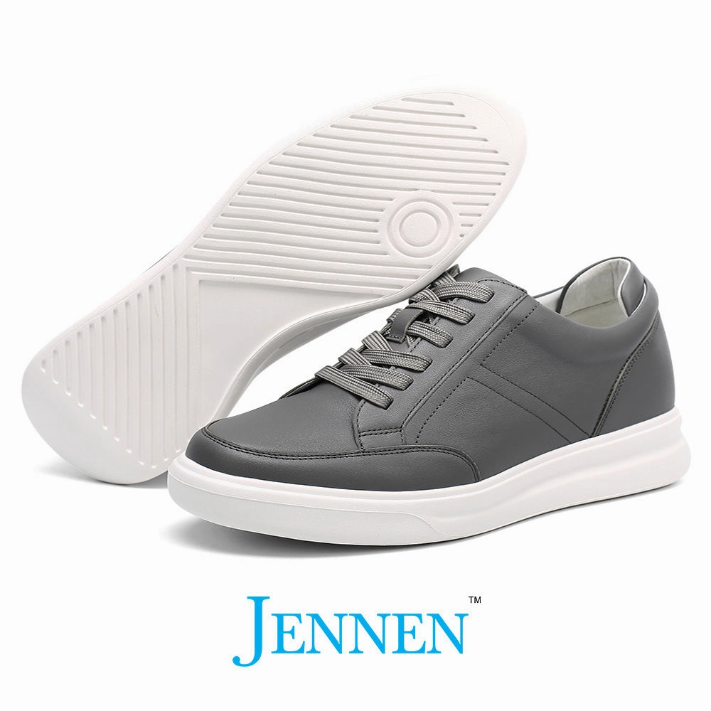 Running Sneakers On Mr. Federer 7cm | 2.8 inches Dark Grey Height Increasing Casual Shoes