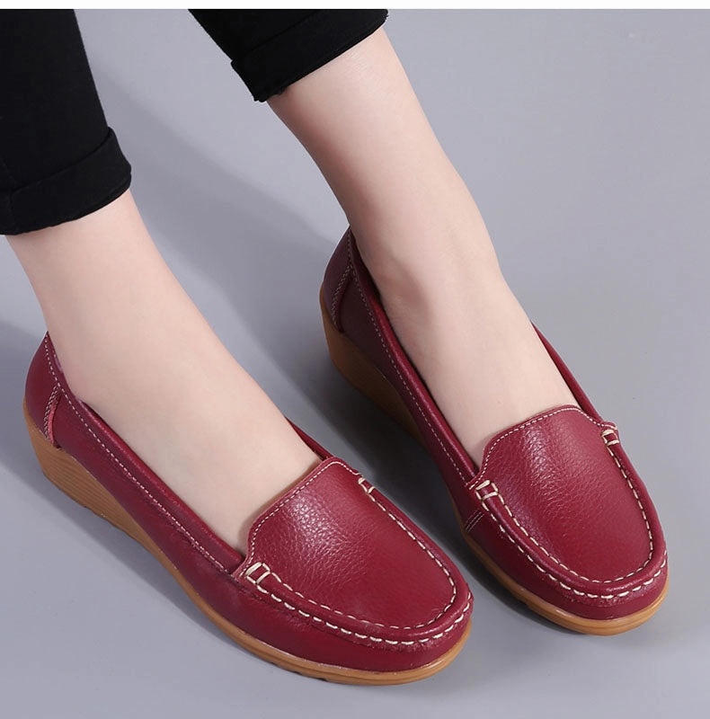 Nanccy Women Flats Spring Summer Genuine Leather Casual Loafers Loafers Bread Company