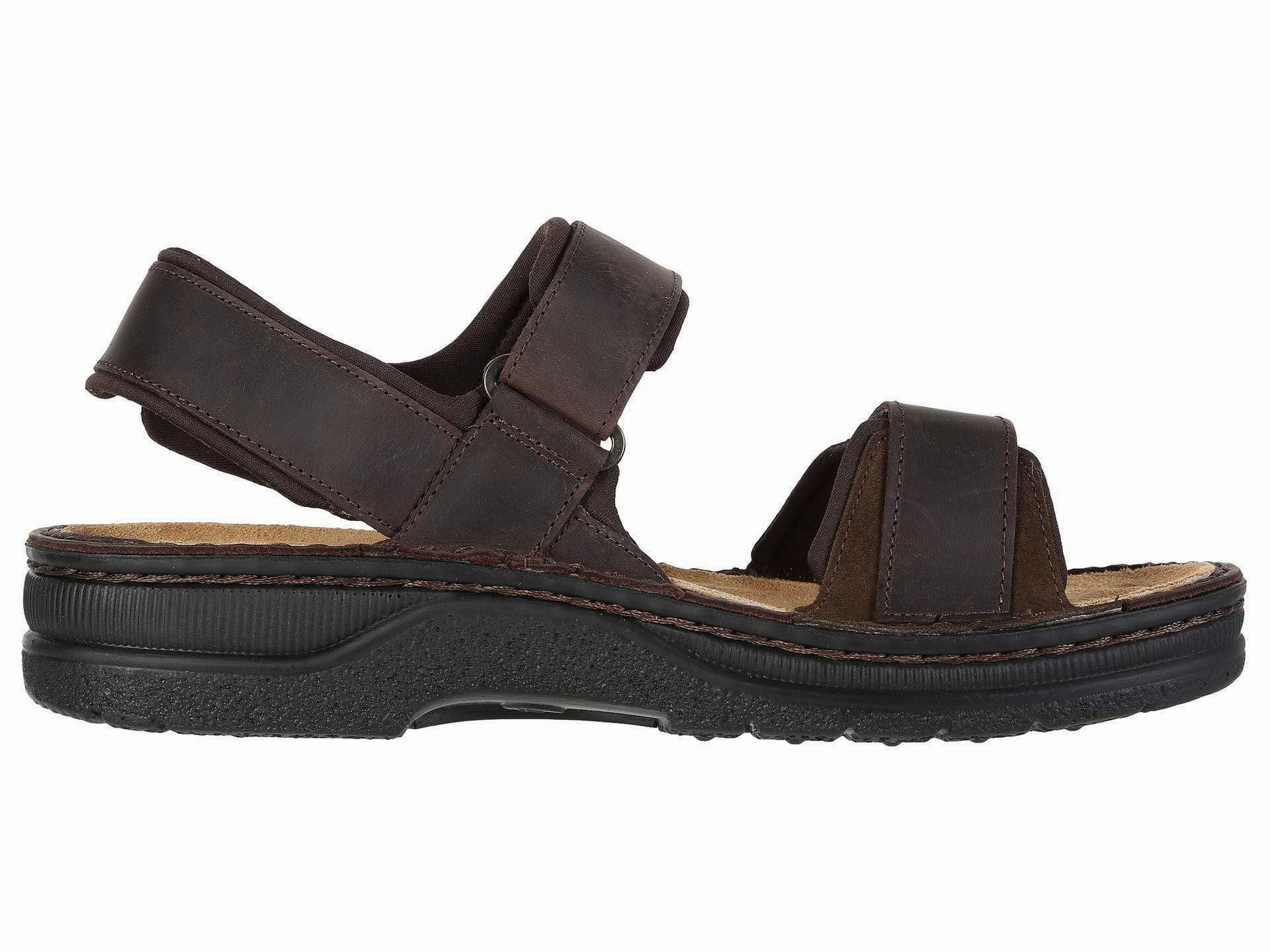 Sandals For Arch Support And Walking Naot Men's Arthur Sandals- Crazy Horse Leather/Hash Suede