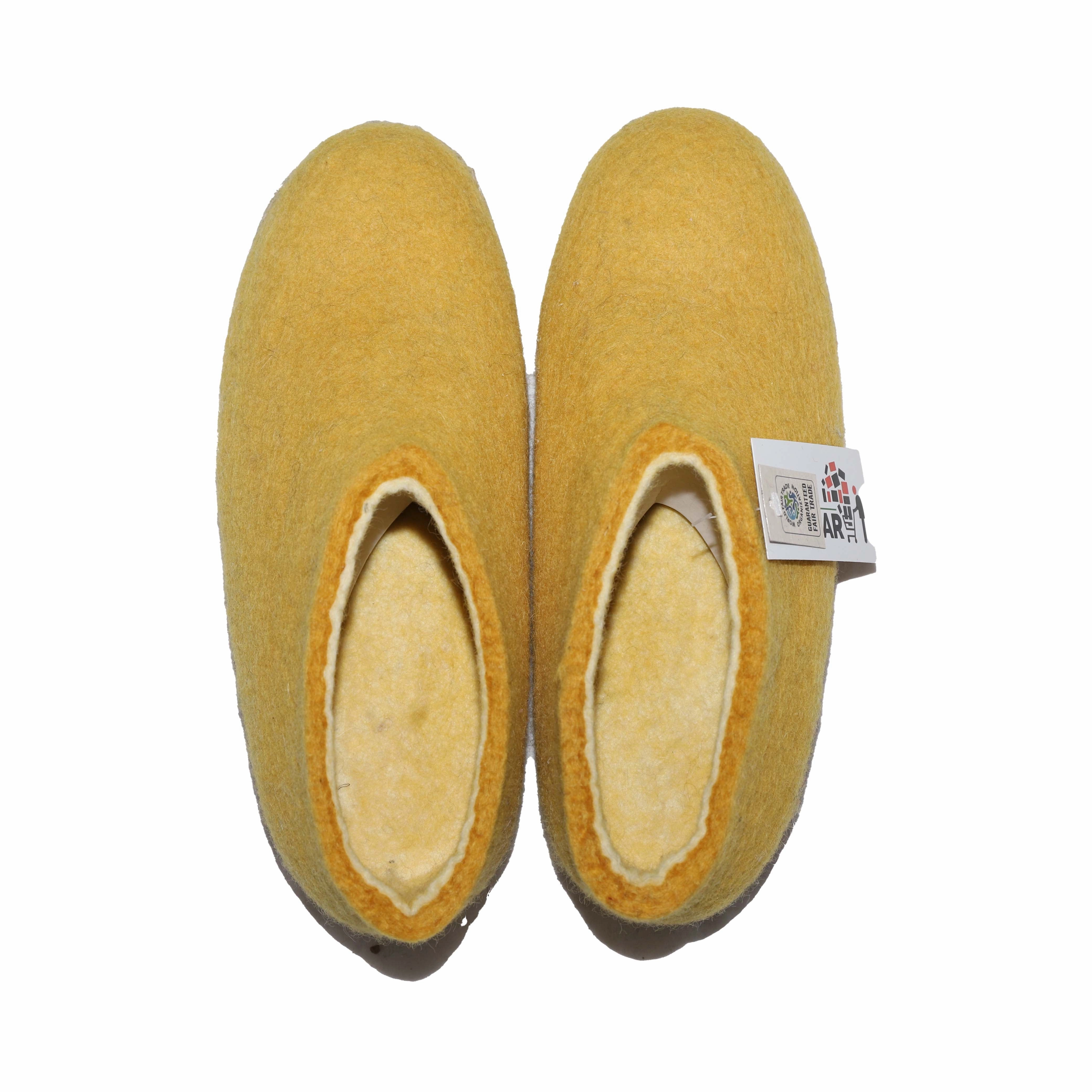 Nepali Handmade Indoor Shoes Natural Wool Unisex Warm House Shoes | Comfortable and Eco-friendly Footwear Cheetah Slides