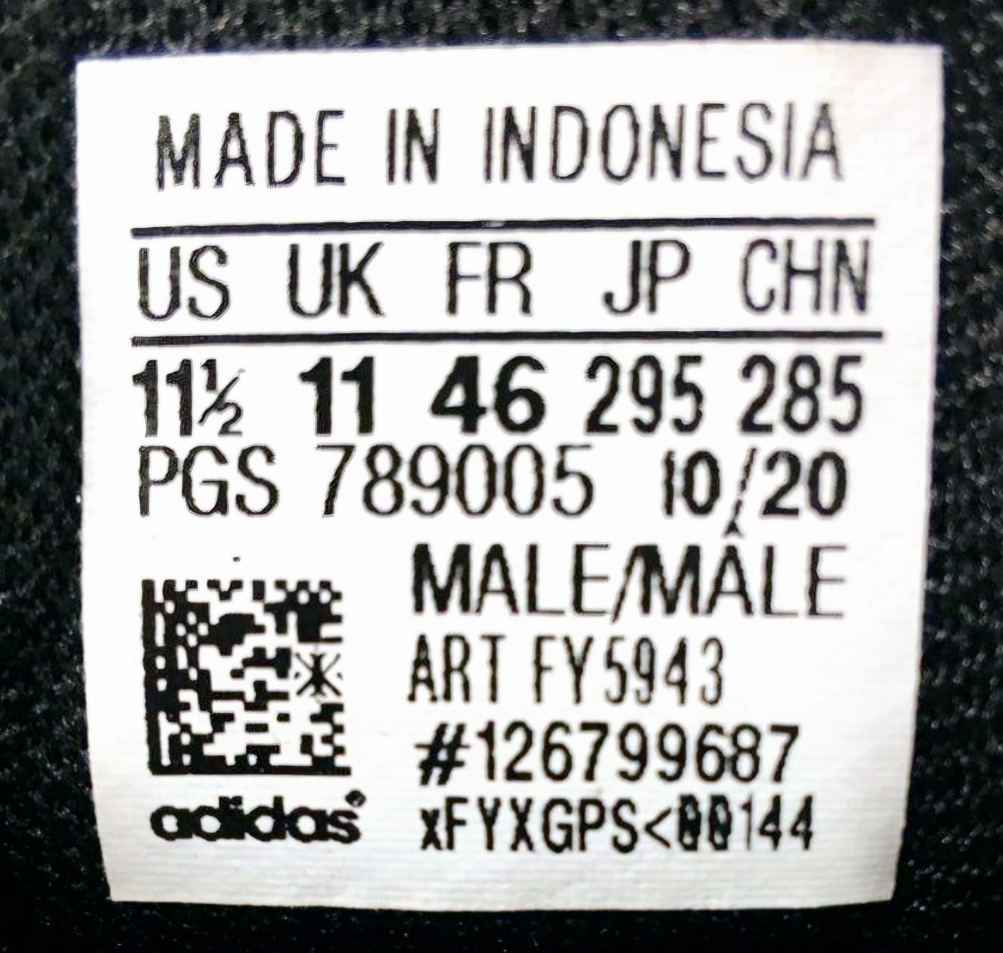 Chinese Sneakers New *Adidas Black/White Mens RunFalcon 2.0 Shoes Running Sneakers (Sz 11.5)