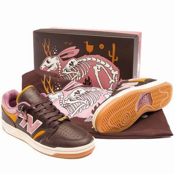 New Balance Run Hub New Balance Numeric x 303 Boards x Jeremy Fish 480 NM480FXT Brown - Pink