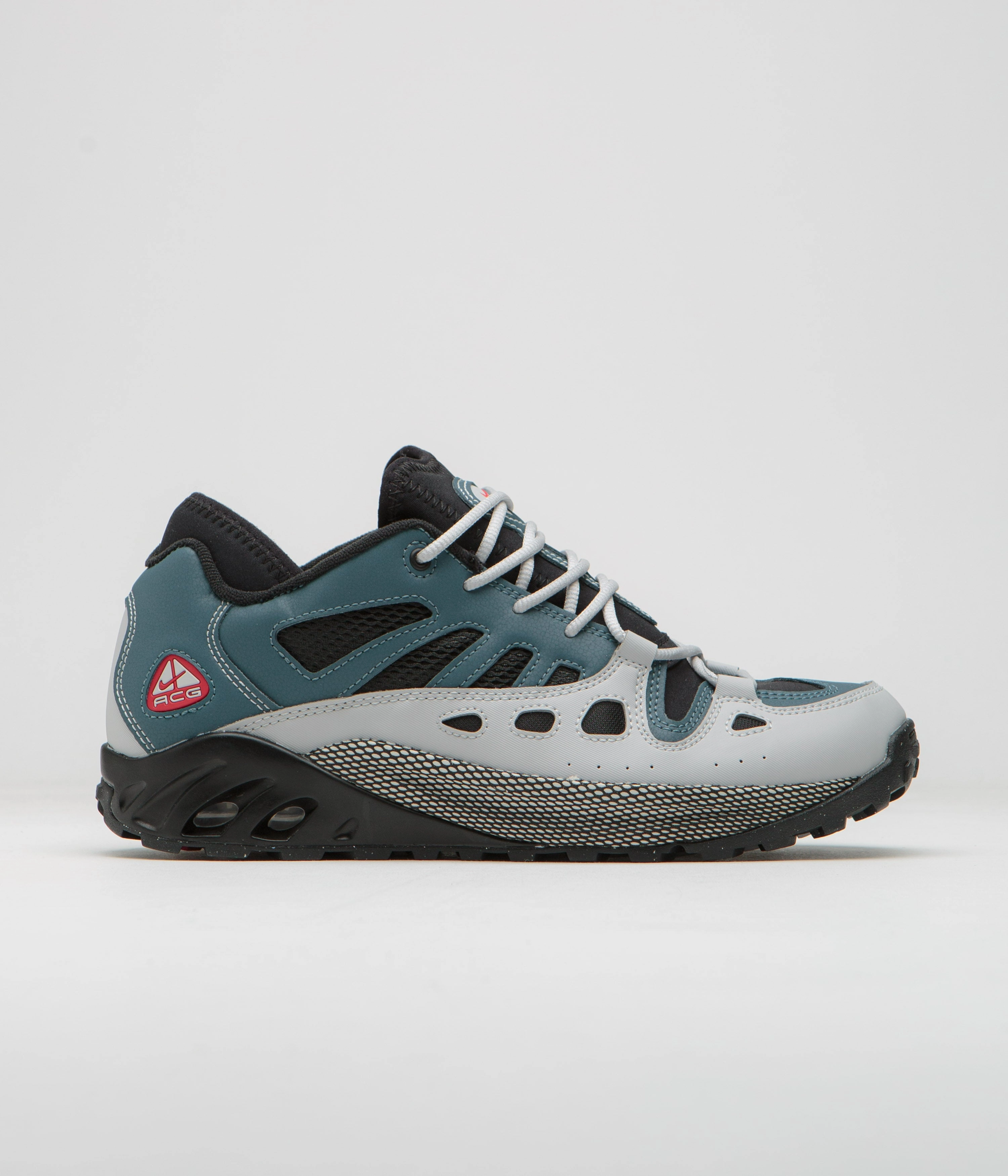 Nike ACG Air Exploraid Shoes - Ash Green / Varsity Red - Black - Neutral Grey Asics Shoes New Zealand