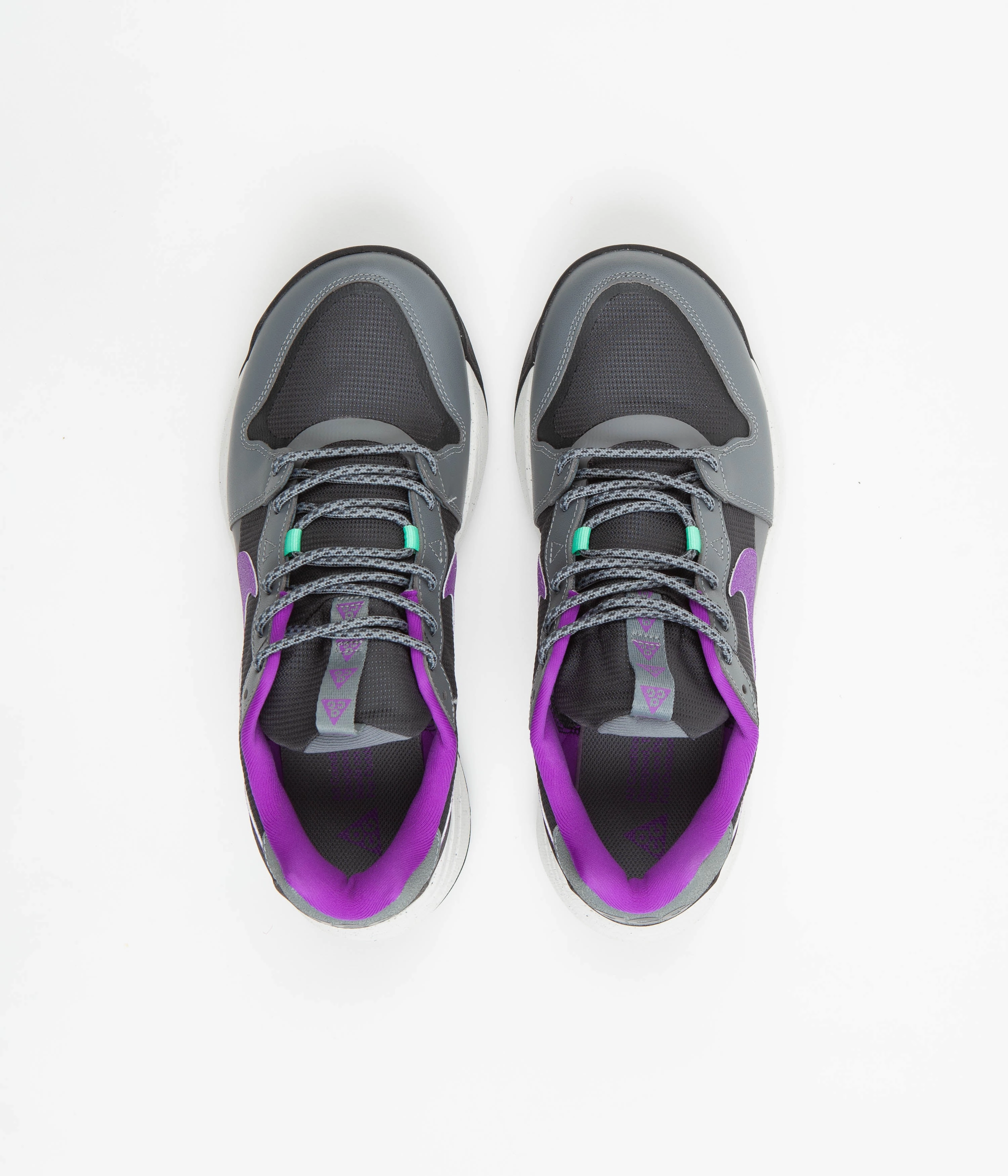 Nike ACG Lowcate Shoes - Smoke Grey / Dark Smoke Grey - Vivid Purple Asics Running Shoes With Arch Support