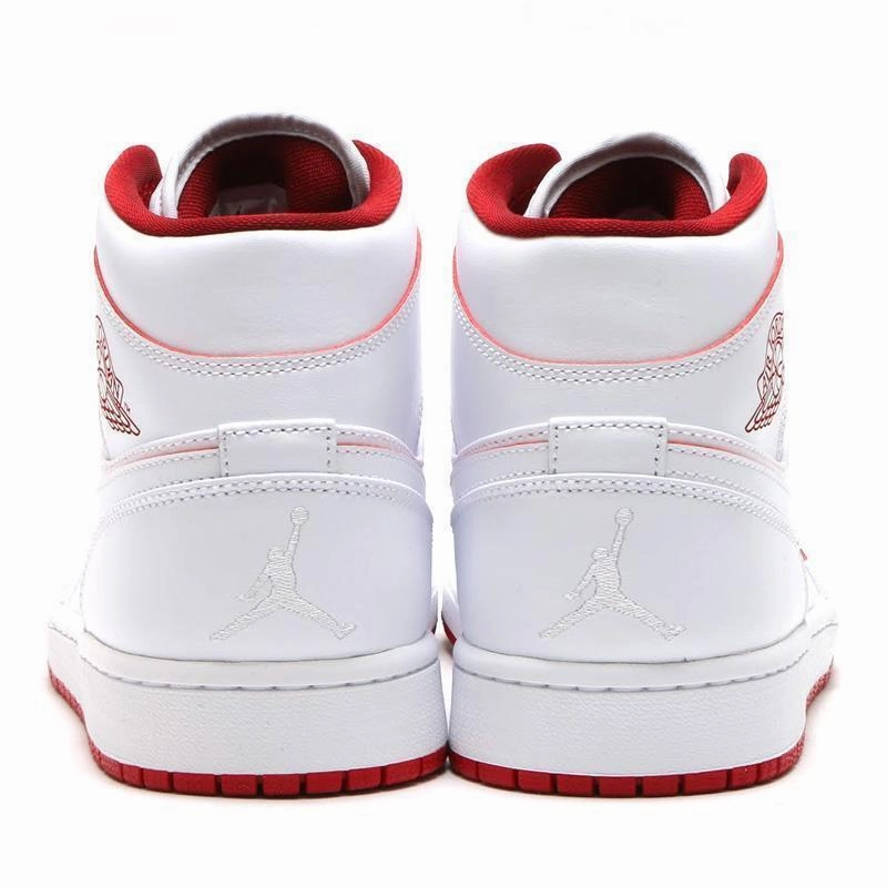 Nike Air Jordan 1 Mid White Red Shoes Basketball Men Asics Gel-cumulus 17 Running Shoe