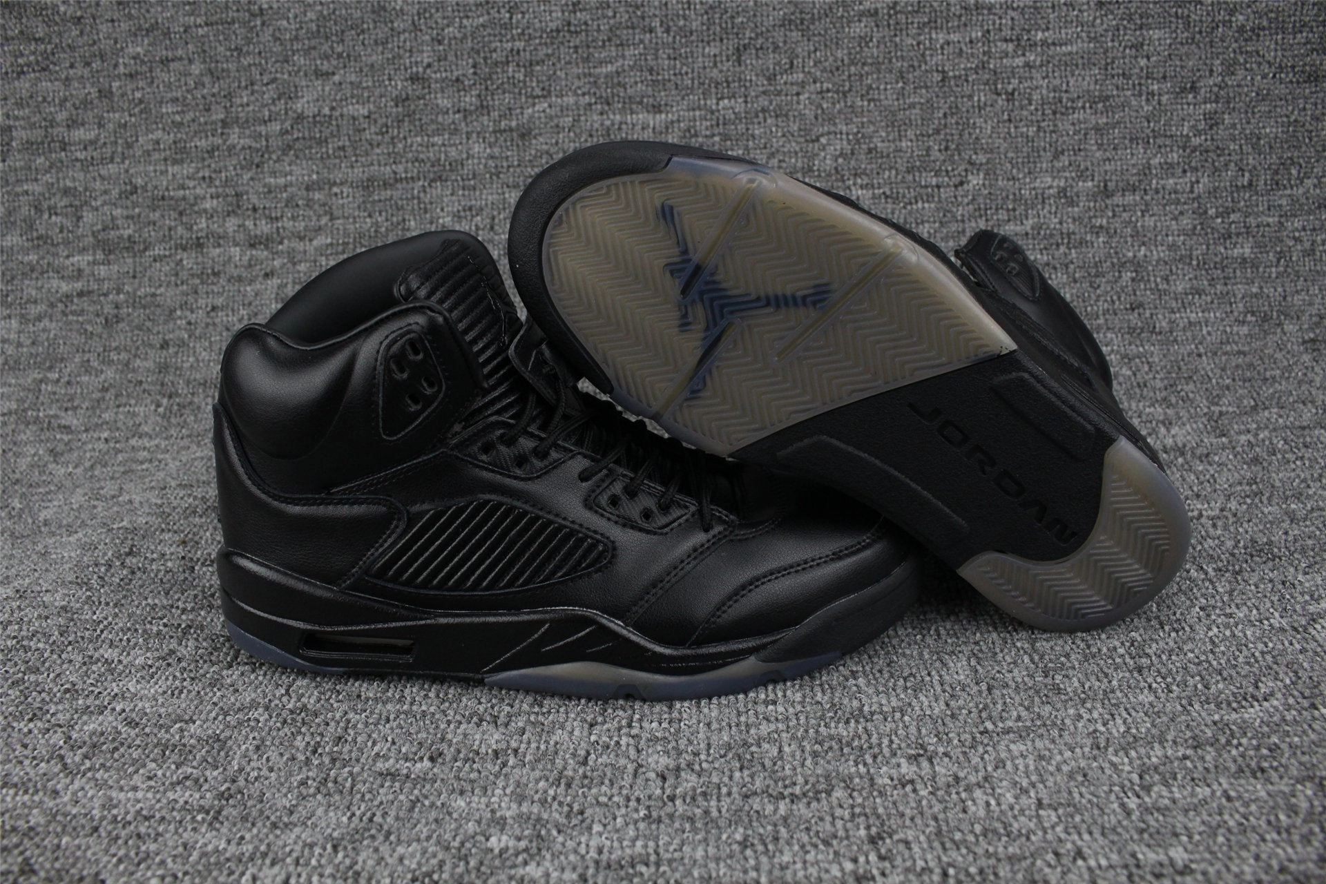 Nike Air Jordan 5 Super Black Men Shoes Sale Asics Non Marking Badminton Shoes