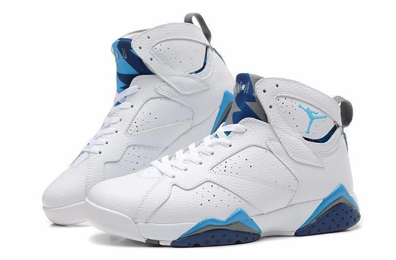 Nike Air Jordan 7 Retro White Blue Shoes Basketball Men Shoelaces For Asics Running Shoes