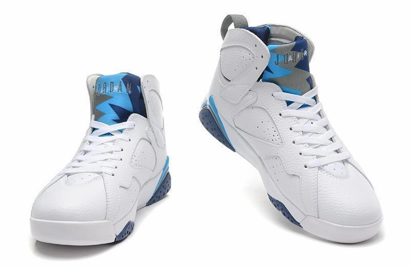 Asics Shoes Nimbus Nike Air Jordan 7 Retro White Blue Shoes Basketball Men