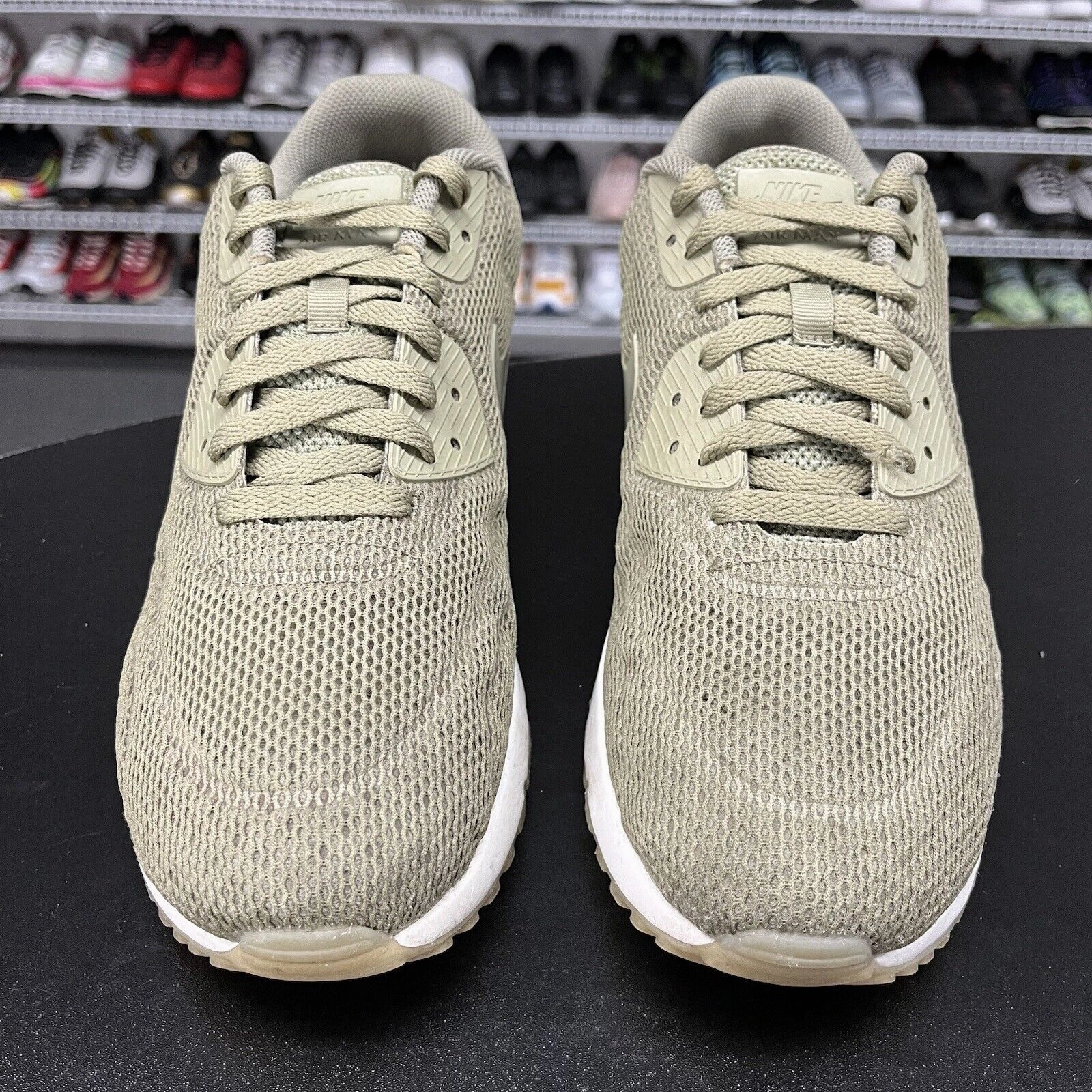 Nike Air Max 90 Ultra 2.0 BR Trooper Running Shoes 898010-200 Men's Size 11 Asics Usa Tennis Shoes