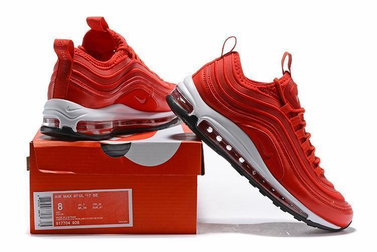Nike Air Max 97 Red White Shoes Sale Men Size US 7, 8, 8.5, 9, 10, 11 Asics Gel Noosa Running Shoe