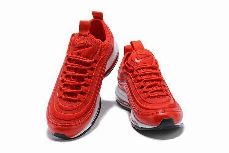 Nike Air Max 97 Red White Shoes Sale Men Size US 7, 8, 8.5, 9, 10, 11 Best Asics Golf Shoes