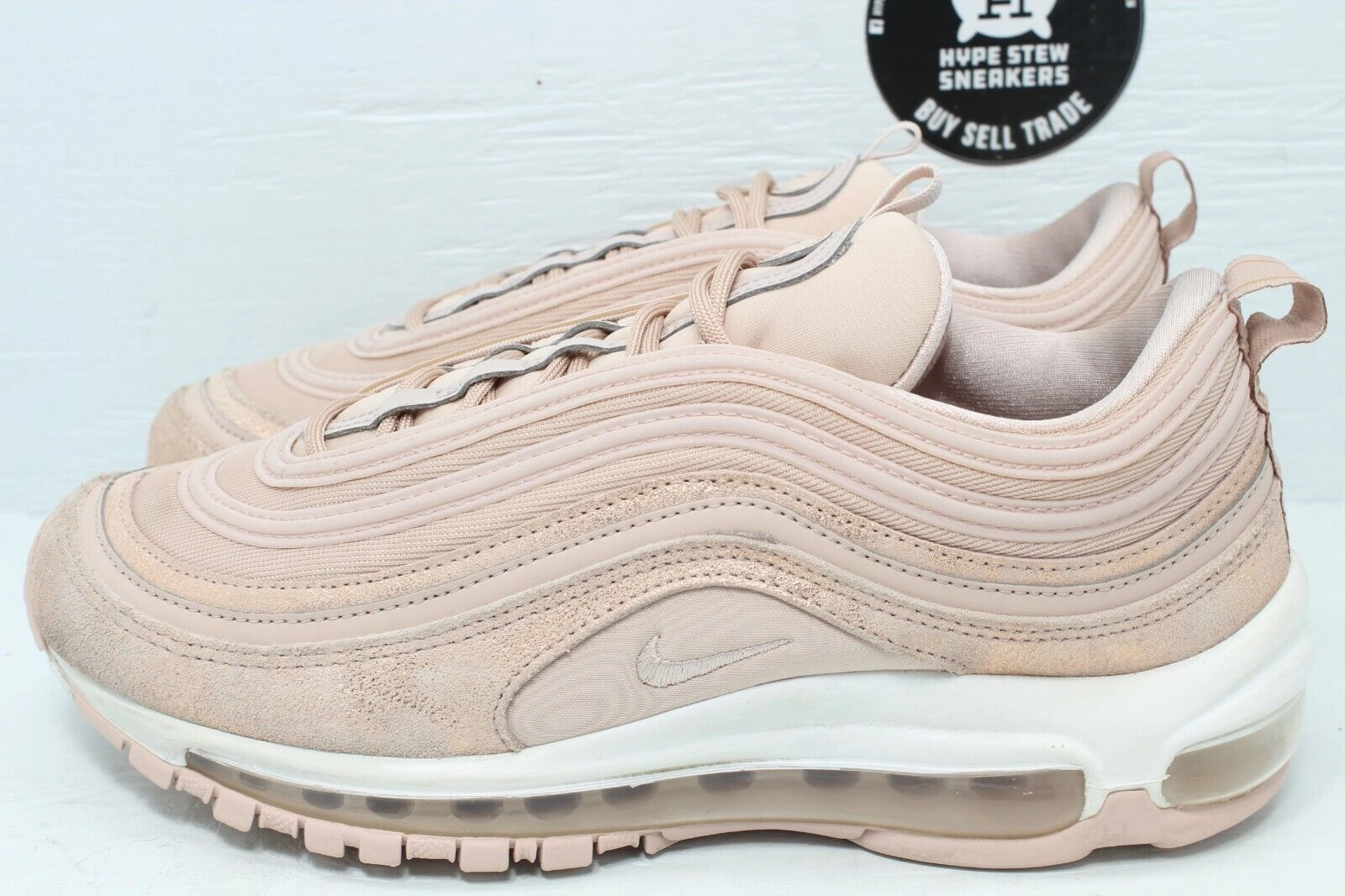 Asics Shoes Comfortable Nike Air Max 97 SE Metallic Particle Beige (W) Size 8 AV8198-200