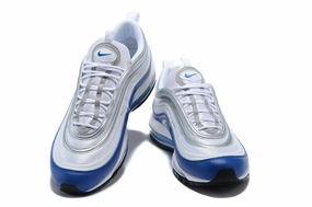 Nike Air Max 97 White Royal Silver Blue Shoes Sale Men Size US 7, 8, 8.5, 9, 10, 11 Asics Netburner Ballistic Volleyball Shoes