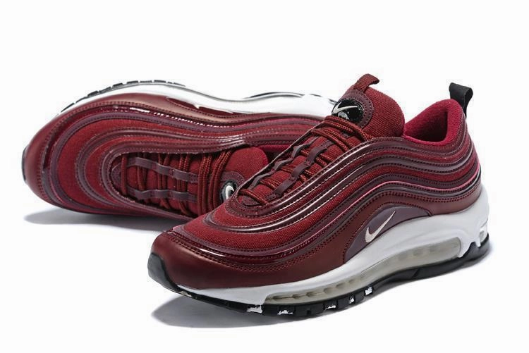 Asics Running Shoes Metaspeed Nike Air Max 97 Wine Red White Shoes Sale Men Size US 7, 8, 8.5, 9, 10, 11