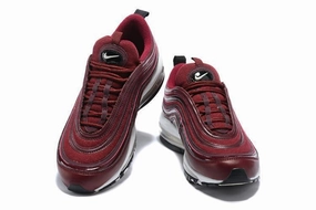 Nike Air Max 97 Wine Red White Shoes Sale Men Size US 7, 8, 8.5, 9, 10, 11 Asics Us Open Tennis Shoes