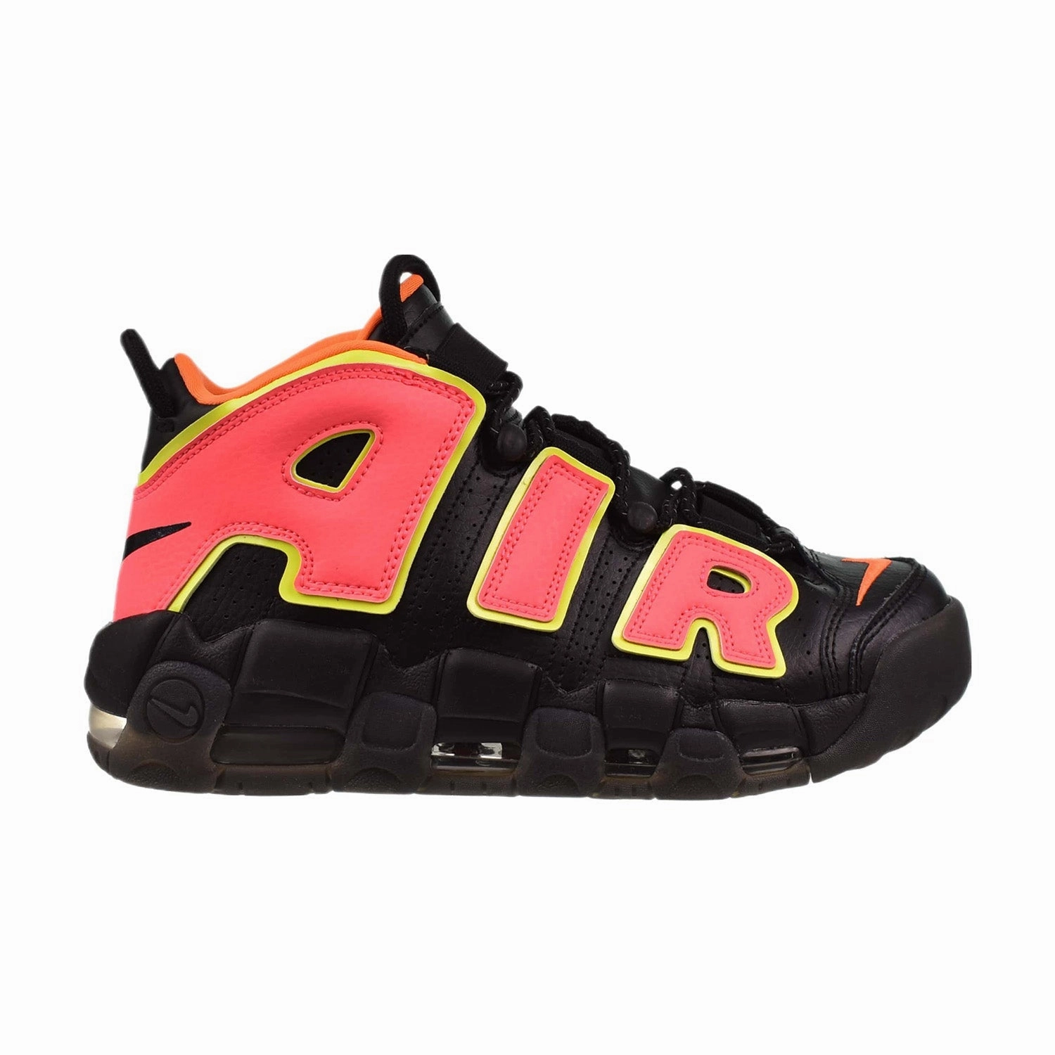 Nike Air More Uptempo "Hot Punch" Women's Shoes Black-Volt Asics High Cushion Running Shoes