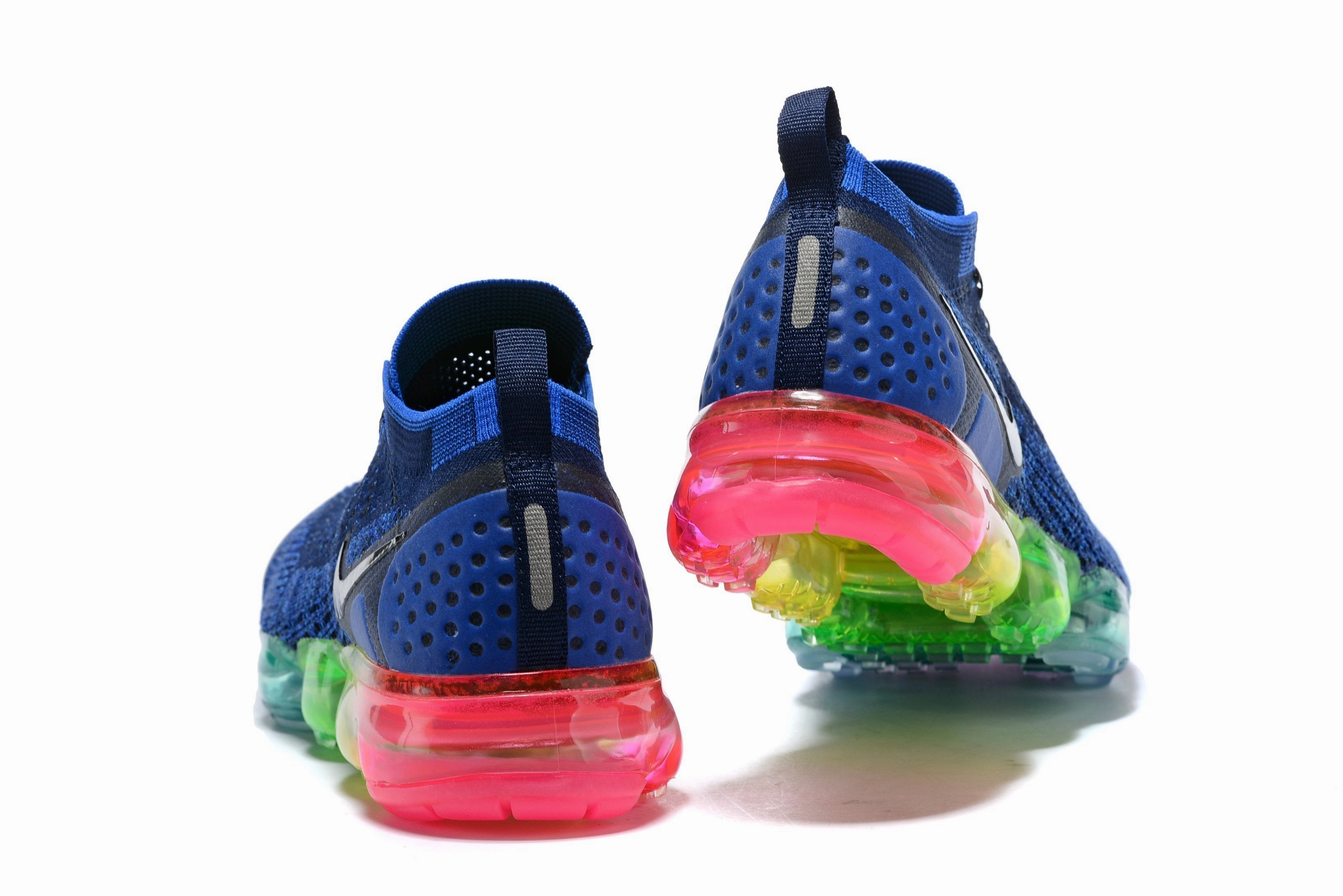 Nike Air Vapormax Flyknit 2 Navy Multicolor Shoes Sneakers Men Sale Size US 7, 8, 8.5, 9, 10, 11 Good Feet Sneakers