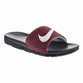 High Heeled Slippers Nike Benassi Solarsoft Sandals Team Red/White/Black