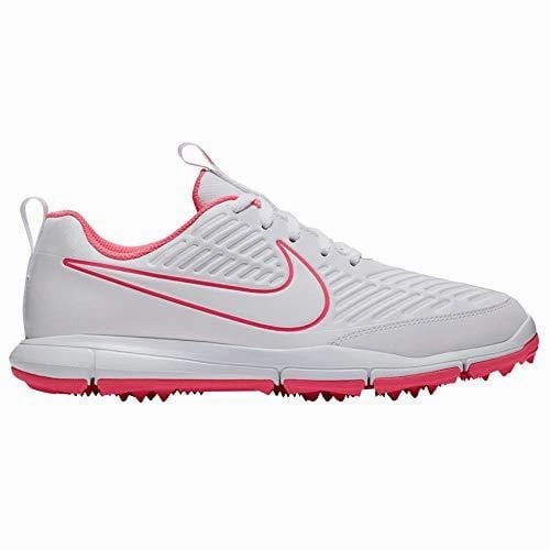 Nike Explorer 2 Spikeless Golf Shoes 2018 Women White/White/Sunset Pulse Medium 6 Track Shoes Asics